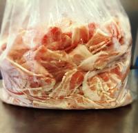 在庫処分【訳あり】　輸入豚バラスライス(3ミリ)　業務用　5Kg入り　冷凍